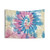 Spiral tie dye pattern tapestry