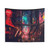 Anime Cyberpunk Downtown Tapestry Wall Art