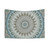 Dreamy Grey, Blue and Ivory Mandala Tapestry Wall Hanging