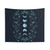 Moonlit Garden Teal Snow Tapestry