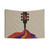 Psychedelic guitar and wine tapestry