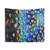 Black Holo Drips Tapestry - Holographic Rainbow Dripping Artwork
