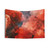 Red Abstract Smoky Sky Tapestry Wall Art