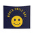 World Smile Day Tapestry with Happy Smiley Emoji Design