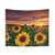 Sunflower Field Sunset Tapestry by Jeanpaul Ferro
