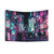 Cyberpunk Overload Neon Tapestry