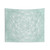 Boho Mandala Flower of Life Teal Tapestry