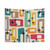 Retro Mid Century Modern Abstract Pattern Tapestry