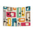 Retro Mid Century Modern Abstract Pattern Tapestry