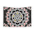 Mandala pattern tapestry with gemstone rose gold and marble design