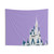 Pastel Lilac Disney Castle Tapestry