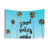 Good LA Vibes Only Tapestry with Palm Trees and Blue Sky
