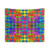Colorful Harlequin Tie-Dye Tapestry