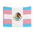Mexican Trans Pride Flag Tapestry
