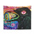 Colorful Glitter Crow Tapestry