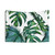 Classic green tropical monstera leaf and palm leaves tapestry