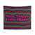 Colorful Hippie Tapestry with Trippy Rainbow Pattern