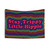 Colorful Hippie Tapestry with Trippy Rainbow Pattern