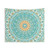 Orange and Turquoise Mandala Tapestry