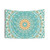 Orange and Turquoise Mandala Tapestry
