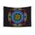 Shri Yantra Cosmic Conductor Rainbow Tapestry