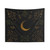 Crescent Moon Gold Tapestry - Boho Wall Hanging