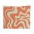 Retro Modern Abstract Pumpkin Orange and Beige Tapestry