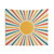 Retro Sunburst Abstract Tapestry Wall Art