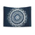 Blue Mandala Yoga Tapestry