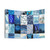 Blue Aesthetic Collage Tapestry