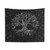 Tree of Life Drawing Black and White Tapestry