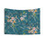 Bohemian Floral Tapestry in Teal