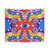 Retro Psychedelic Pattern Tapestry Wall Hanging