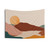 Modern Earthy Tones Mountains Boho Tapestry