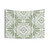 Green Botanical Symmetrical Print Tapestry
