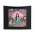 Boho meditation cat tapestry wall hanging