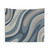 Abstract Wavy Loops Tapestry in Neutral Blue Grey Tones