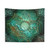 Beautiful Mandala Tapestry in Teal, Turquoise, Copper & Silver Tones