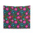 Bright Tropical Floral Tapestry in Mexican Style by UnBlink Studio