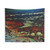Solarized Landscape Art Tapestry - 'Scarlet Summit' V.1