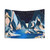 Celestial mountain landscape tapestry wall art