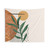 Minimalist eucalyptus tapestry with boho geometric art
