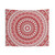 Bright Cranberry Red Mandala Tapestry