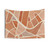 Abstract Warm Shapes Tapestry