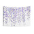 Hand-painted Purple Wisteria Watercolor Tapestry