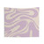Retro swirl abstract tapestry in light lavender and cream