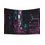 Futuristic Japan Tapestry featuring neon lights and cyberpunk-inspired street scene