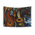 Black Cat Jazz Tapestry featuring musical instruments
