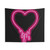 Dripping Neon Heart Tapestry