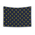 Golden and Dark Blue Lily Pattern Tapestry